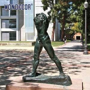 China Street Art Custom Bronze Statues Sculpture Walking Man factory