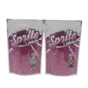 110 Microns Flat Bottom Pouch PE Embossing Resealable Zipper Bags