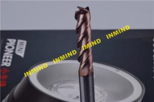 China 0.5 UM Grain Size AlTiN Coated CNC End Mill Milling Machine Bits Long Shank Type factory