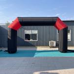 New Design outdoor round advertising inflatable arch with verlcro logo printing