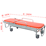 Aluminum Alloy Emergency Hospital Bed Blue Emergency Stretcher Bed