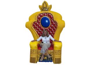 China Advertising Inflatable King Chair factory