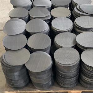 China Dutch Weave Black 5mm Wire Mesh Disc For Rubber Filter factory