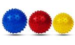 Spiky Massage Balls For Foot, Back, Muscles ，3 Soft To Firm Spiked Massager