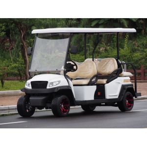China Safe & Strong Electric Golf Cart 4 front Seats & 2 back seats 5KW Motor 48V Lithium Battery carried CURTIS AC Control System48V/400A on sale