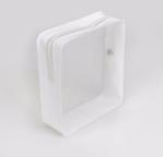 Lady Clear Clear Vinyl Tote Bags , Recyclable Soft Small Clear Makeup Bag