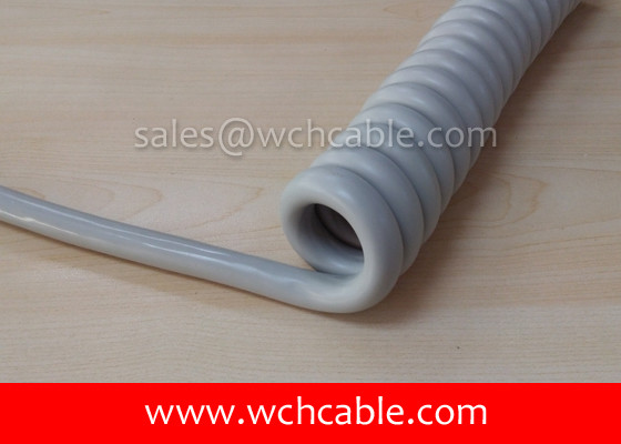 UL Curly Cable, AWM Style UL21755 16AWG 2C VW-1 90°C 600V, PVC / TPU