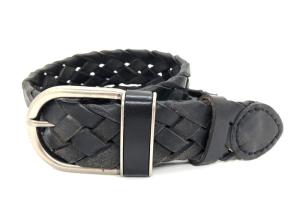 China Eco - Friendly Mens Casual Leather Belt Black / Jeans Genuine Leather Braided Belt factory