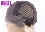 Virgin Cuticle Aligned Hair , 1B / 613 Blonde Pixie Wig Brazilian Silky