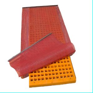 China Tufflex Mining Screen 3mm Square Holes Polyurethane-Coated Anti-Blinding factory