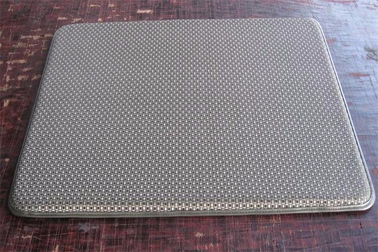 Plain gray pvc top with NBR foam kitchen stand mat