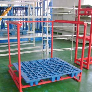 China Customized Car Accessories Tire Metal Shelf Metal Foldable Stacking Rack Warehouse factory