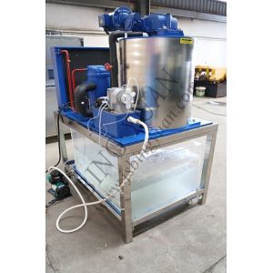 Air Cooling 220V 1 Ton Flake Ice Maker Machine , Automatic Ice Making Machine