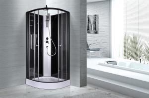 China Circle Quadrant Shower Cabin with white acrylic tray and roof 85X85X225cm factory