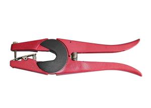 China RFID Cow / Cattle Ear Tag Applicator , Identification Tag Applicator Red Color factory