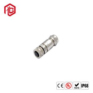 China M12 PVC IP68 Waterproof Connector Male Female PUR Cable 3 4 5 8 Pole Waterproof Extension Cable factory