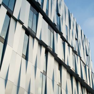 Custom Corrugated Aluminum Wall Panels PVDF coating / Powder Coating