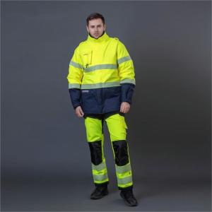 China 220 To 260gsm High Visibility Safety Work Uniforms Waterproof For Industry Workers factory