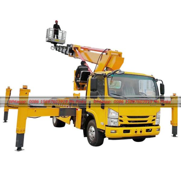 ISUZU ELF Euro 5 Aerial Working Truck 22M 26M 28M 33M 36M ISUZU Aerial Manlift Platform Truck Bucket Aerial Working Car for Sale