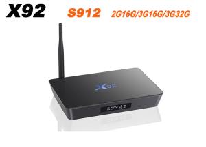 China X92 Amlogic S912 Android 7.1 TV Box 2GB/3GB 16GB/32GB Octa Core KD Player Fully Loaded 5G Wifi X92 Smart Set Top Box factory
