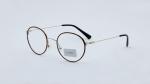 Metal Frame Round Eyeglasses Retro Metal Clear Lens Glasses Unisex eyewear Black
