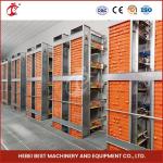 4 Cell Birds Chicken Cage System With Conveyor Belt For Chicken Farm Mia