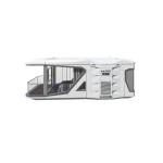 Coffee Mobile Prefab Space Capsule House Manufactured by Luxury Beach Villa for
