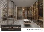 6ft By 6ft High End Walk In Closet Design Shoe Cabinet Glass Door Cloakroom