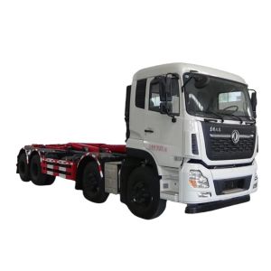 China Swing Removable Hook Roll Arm Skip Loader Compactor Garbage Truck with Manual Transmission Type on sale