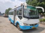 Used Shuttle Vans Floding Door 19 Seats White Color 6 Meters Front Engine Wiht A