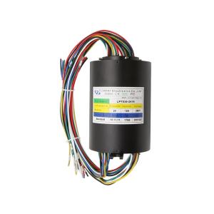 China 0 - 200 Rpm Through Bore Electrical Slip Ring Aluminum Housing factory