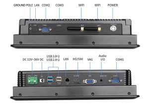 China 10.4 Inch 1024x768 Industrial Touch Panel PC Waterproof 19W factory