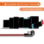 Aluminum Alloy Housing Right Angle USB Cable / USB Type C Right Angle Cable