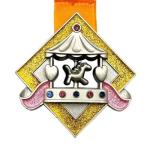 10KM Glitter Children Virtual Running Medals Souvenir Finisher Award