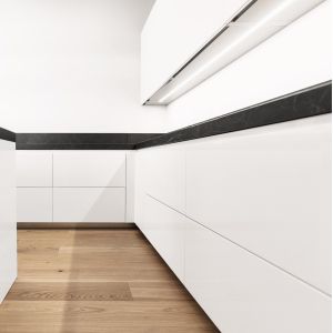 White Gloss Acrylic U Shaped Kitchen Modern Cabinet Set Modular