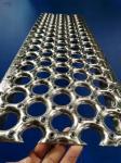 Hot Dip Galvanized 5 Holes Round Channel Perf O Grip Grating 300mm Width