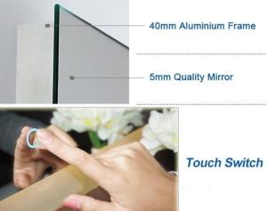 China Energy Saving Illuminated Bathroom Mirrors , Wall Mirror With Led Lights factory