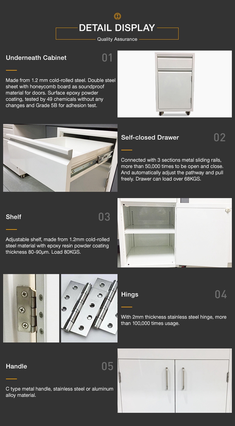 School Chemistry Lab Bench Stainless Steel Hinge OEM ODM Server Type