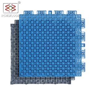 China UV Resistant PP Interlocking Floor Tiles 25x25cm Shock Absorbent 30% factory