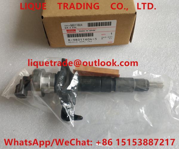 DENSO fuel injector 095000-6980 ISUZU 98011604, 8-98011604-5 , 8980116045 , 8