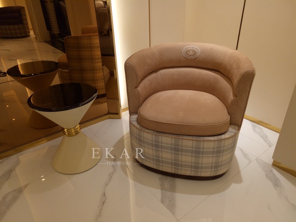 Contemporary Classic Reading Relaxing Armchair Leather European Chair W006SF11B