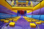 Tarpaulin Inflatable Obstacle Course Extreme Rush Obstacle Races Slide
