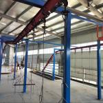 Compact Automatic Powder Coating Line Easy Control Automated Powder Coating