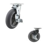 8 Inch Silent TPR Thermoplastic Rubber 616LBS Directional Locking Swivel Casters