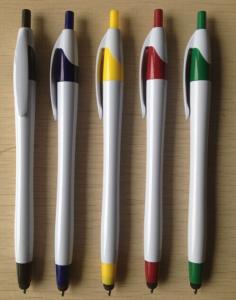 China Plastic ball pen with touch pen factory