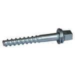 Steel 35# Spiral Spike Nails HDG Threaded Rail Fasteners For Firmly Fixing Rails
