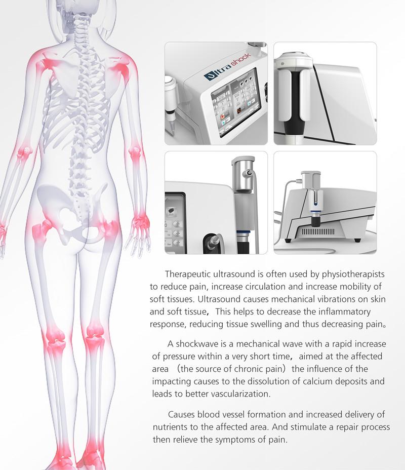 12 Heads Myospasm ESWT Ultrasound Pain Relief Machine