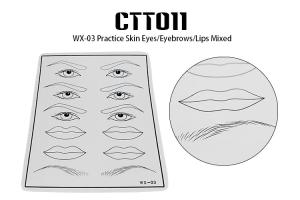 China Durable Sheet Eyebrow / Lips / Face Practice Skin 15 X 20 Cm factory