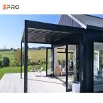 Free Standing Aluminum Waterproof Pergola Wall Motorized Biocoimatic Gazebo