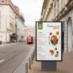 Outdoor Waterproof Fast Food Drive Thru Menu Boards Advertising LCD Digital